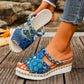 Yara | Tropische Wedge Sandalen