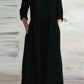 Women Cotton And Linen Loose Dress Long Spring Autumn Casual Half-sleeved Simple Style Long Dress solid Vestidos Female
