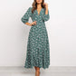 Lilou | Boho-chique jurk met bloemenprint en vloeiende lijn