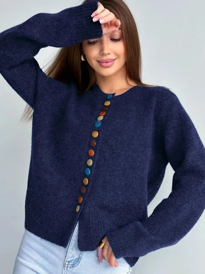 Noelle™ - Button-Detail Cardigan