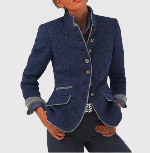Elena | Wool Blend Tailored Blazer