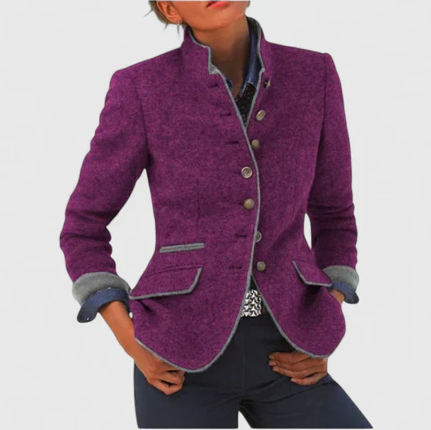 Elena | Wool Blend Tailored Blazer