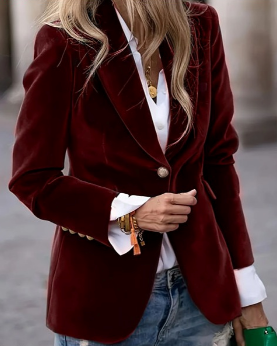 Margaret | Elegant Blazer with Luxurious Knit