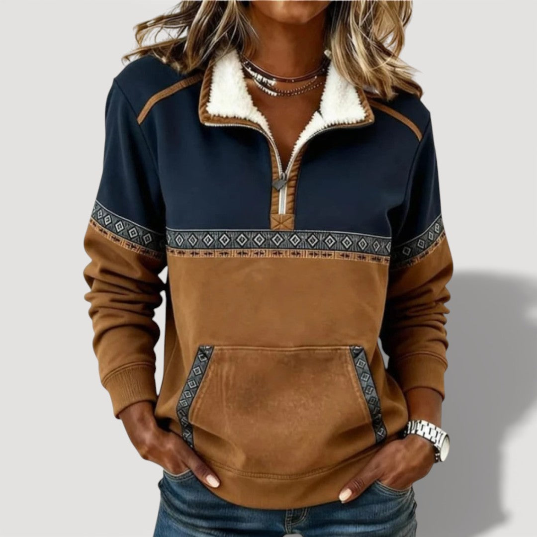Marion | Cosy Half Zip Top