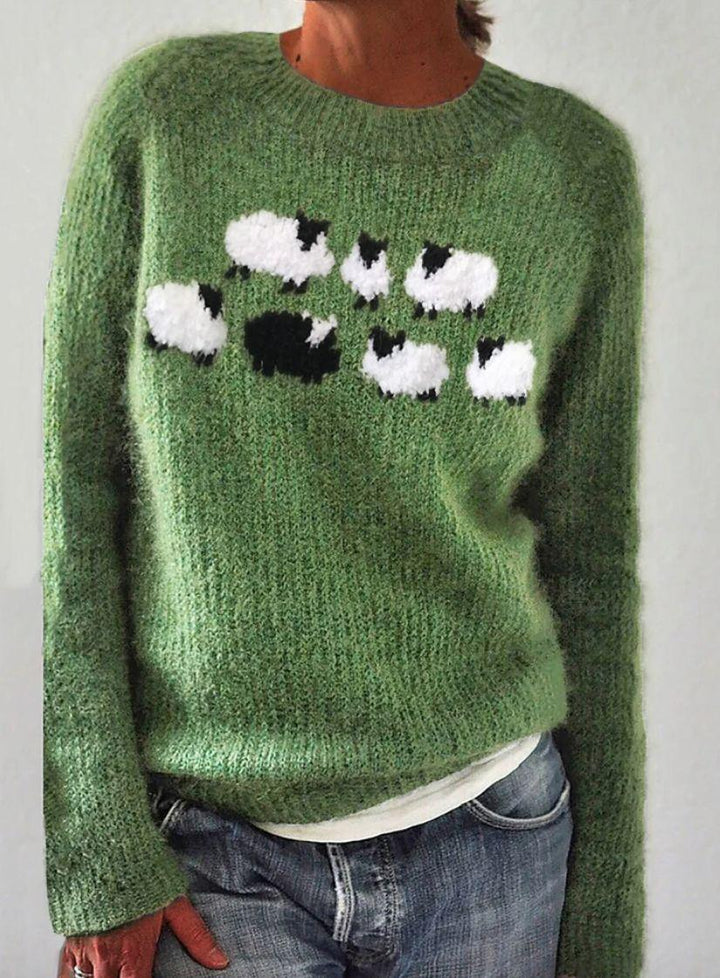 Isla | Green Printed Sweater