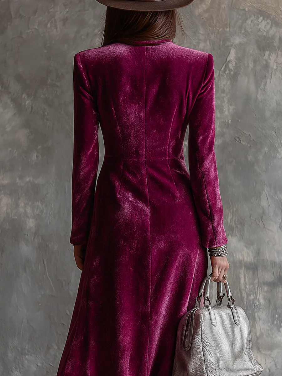 Isabelle | Velvet Blazer Maxi Dress