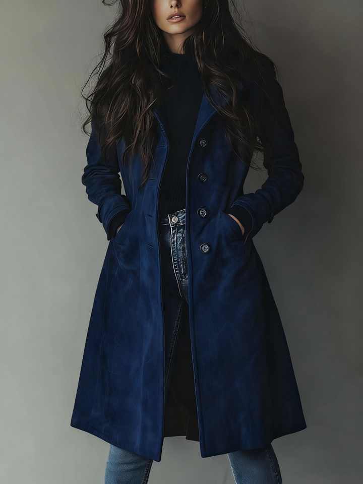 Teresa | Suede Trench Coat