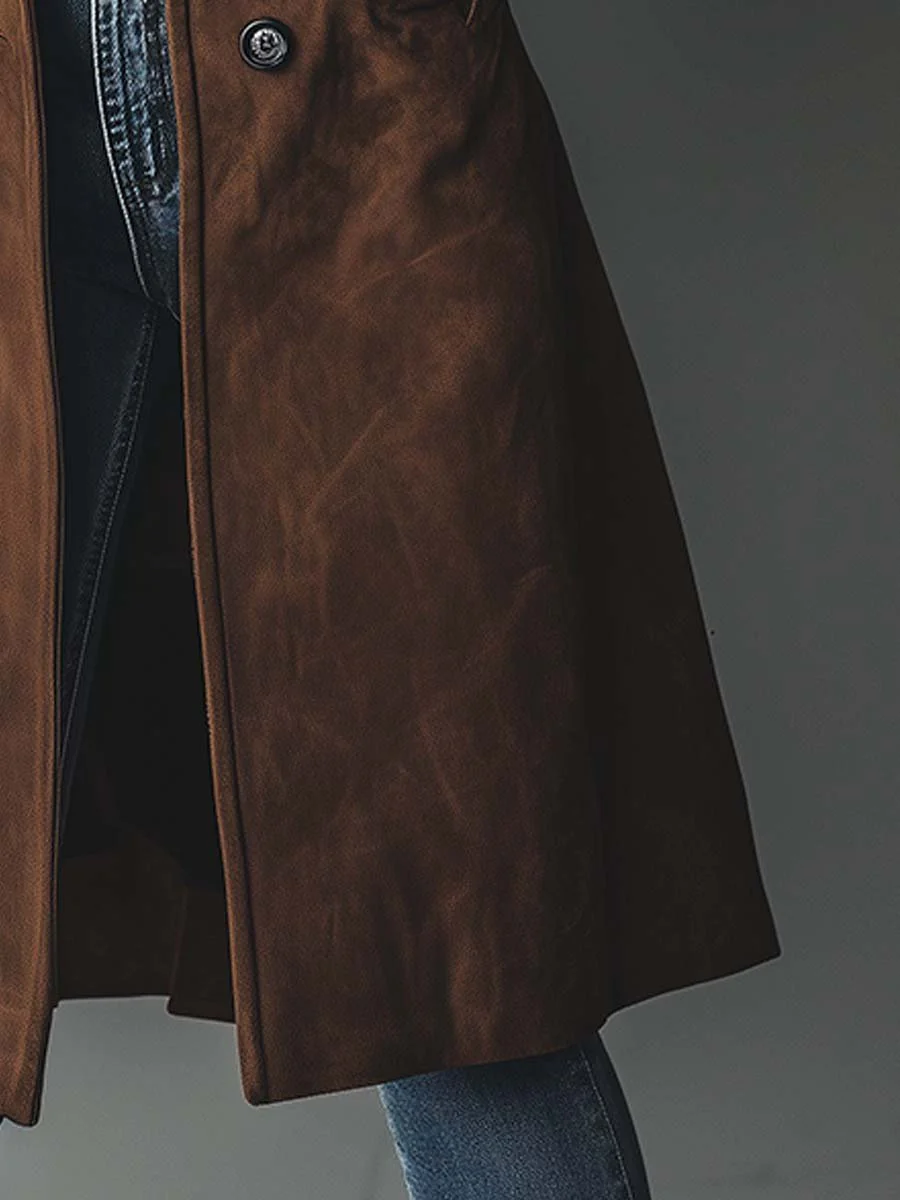 Teresa | Suede Trench Coat