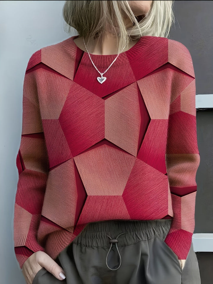 Isadora | Geometric Knit Sweater