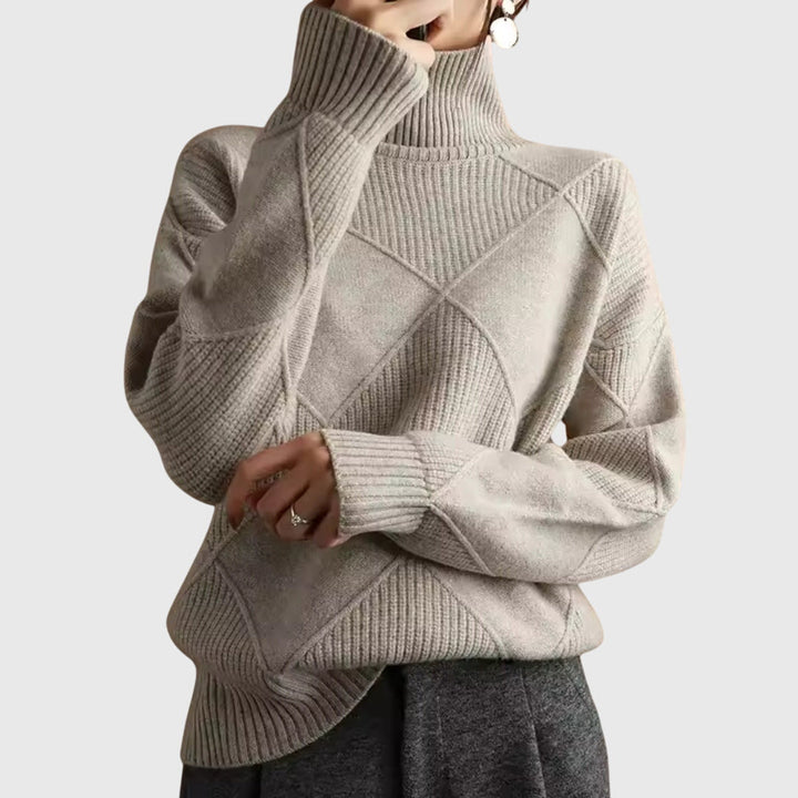Marina | Geometric Knit Sweater