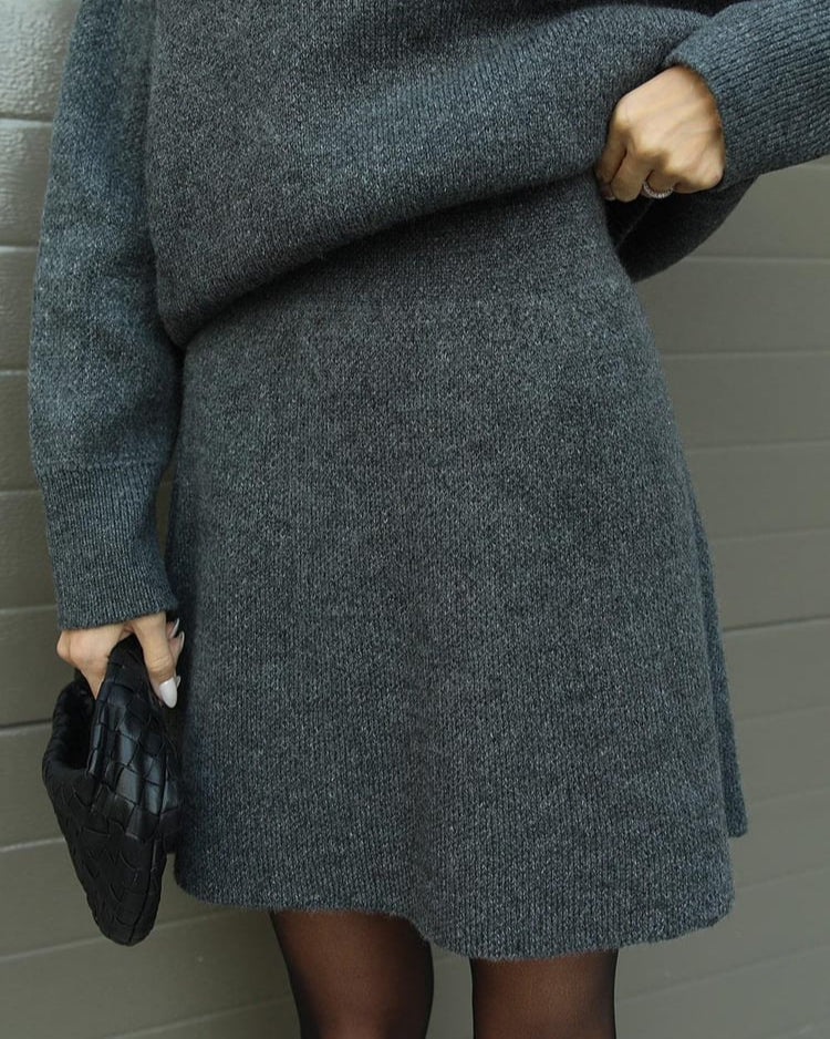 Elise | Knit Sweater & Skirt Set