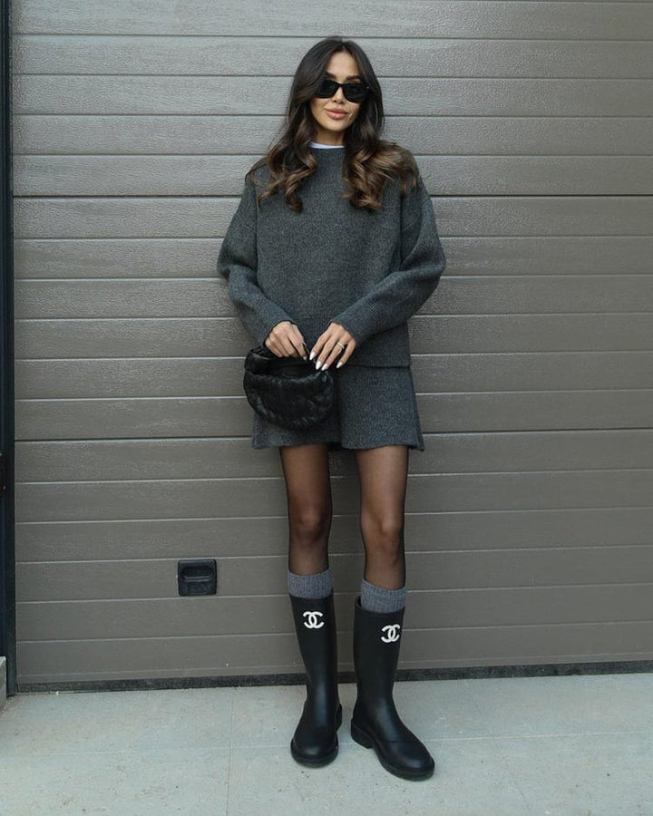 Elise | Knit Sweater & Skirt Set
