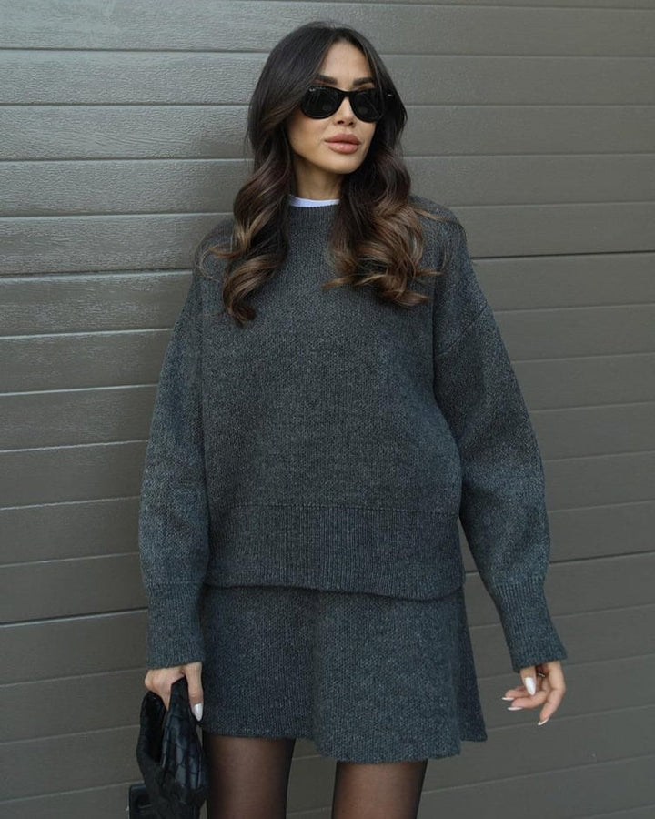 Elise | Knit Sweater & Skirt Set