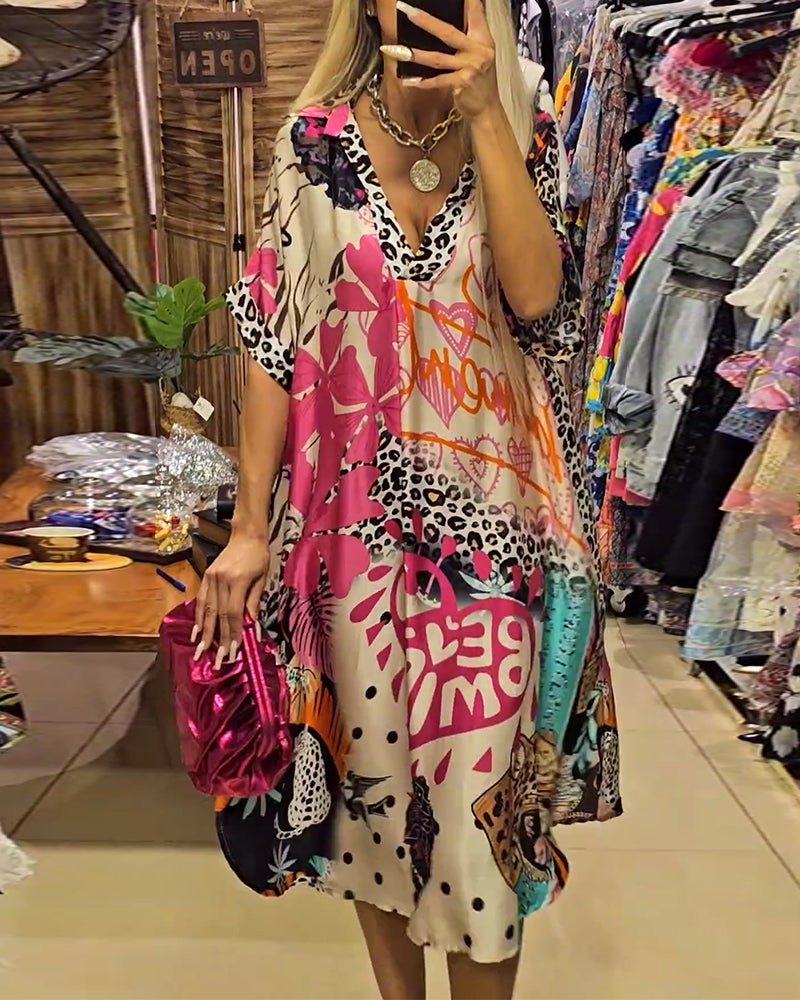 Elena - Casual Jurk met V-hals