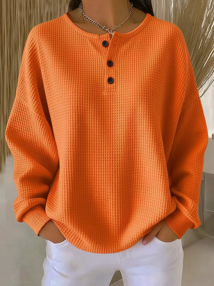 Maeve | Cozy Waffle Knit Henley