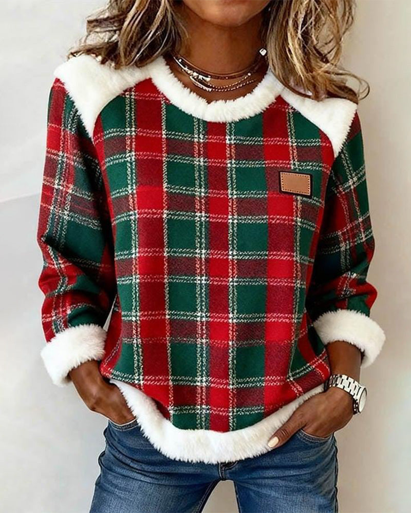 Wander | Cozy Patchwork Sweatshirt