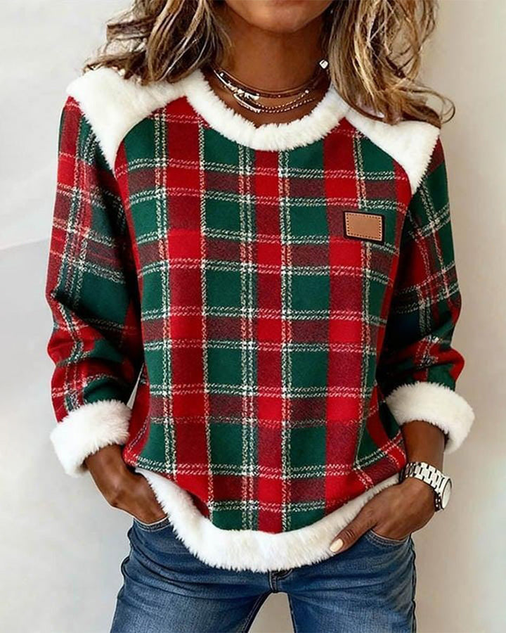 Wander | Cozy Patchwork Sweatshirt