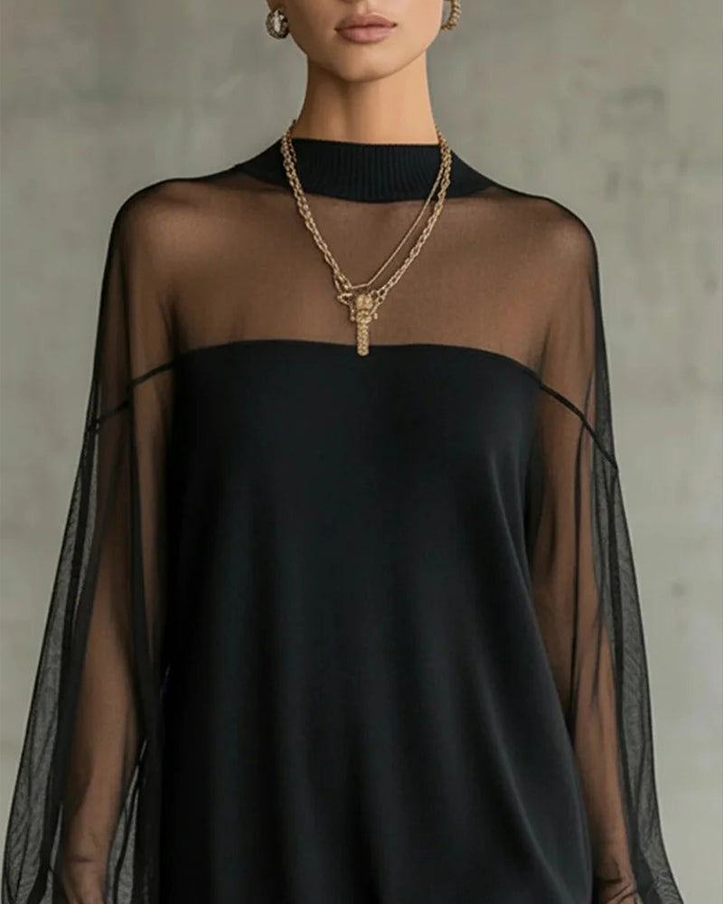 Claire | Cotton Gauze Lantern Sleeve Dress
