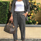 Conjunto Casual em Linho e Algodão Blusa + Calça + Brinde [Último Dia]