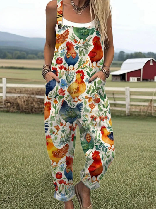 Aveline | Vintage jumpsuit met bloemenprint