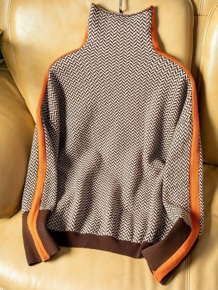 Brenda | Cashmere Stripe Knit Pullover