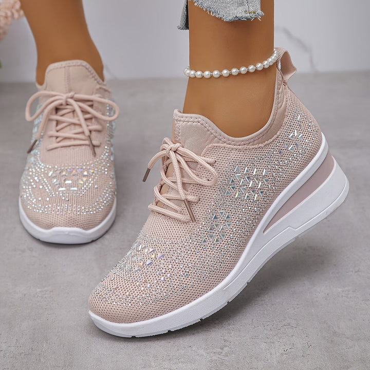 Lianne | Wedge Sneakers with Sparkle
