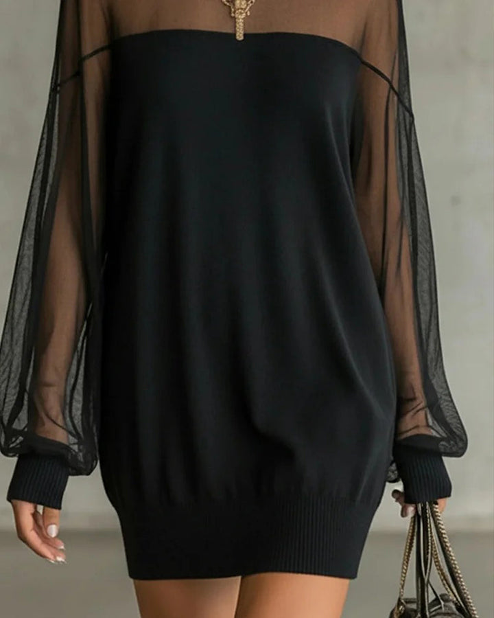 Claire | Cotton Gauze Lantern Sleeve Dress
