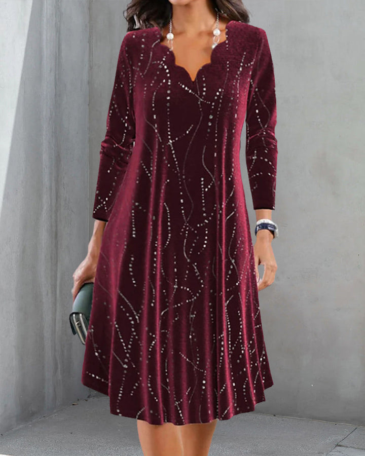 Elara | Elegant V-neck Dress
