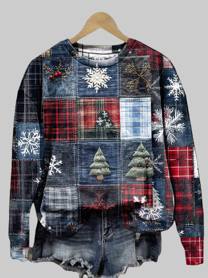 Madeleine | Patchwork Winter Sweater