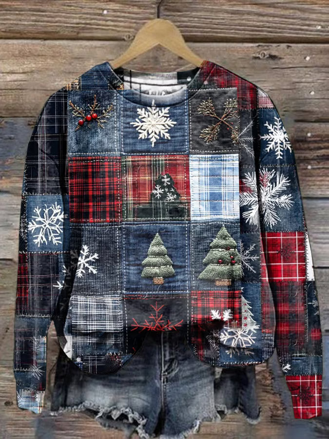 Madeleine | Patchwork Winter Sweater