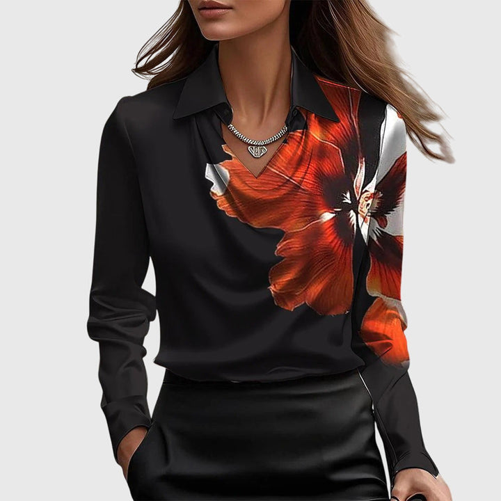 Elodie | Soft Sheen Pleated Blouse