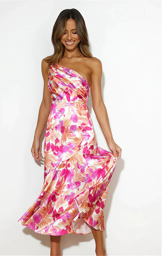 Katie - Elegant One-Shoulder Dress