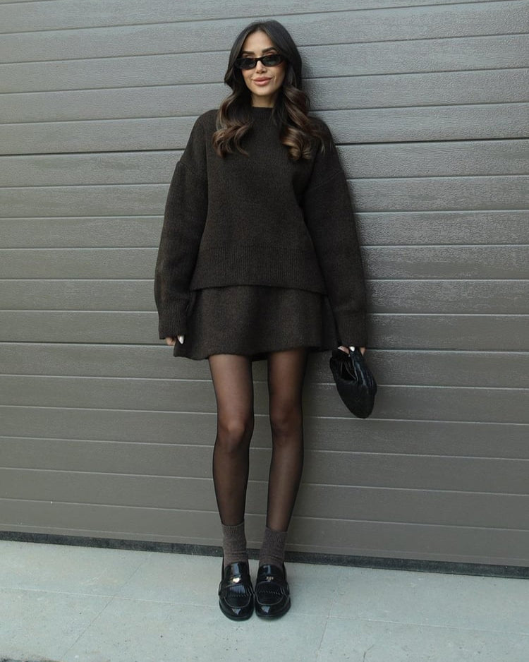 Elise | Knit Sweater & Skirt Set