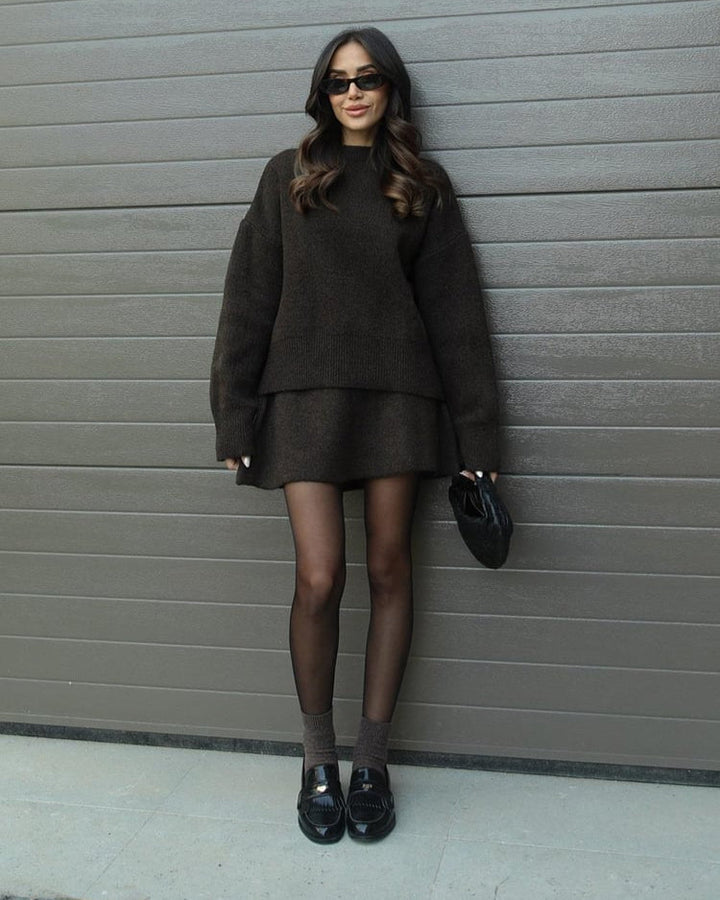Elise | Knit Sweater & Skirt Set