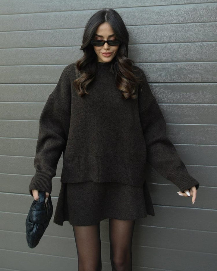 Elise | Knit Sweater & Skirt Set