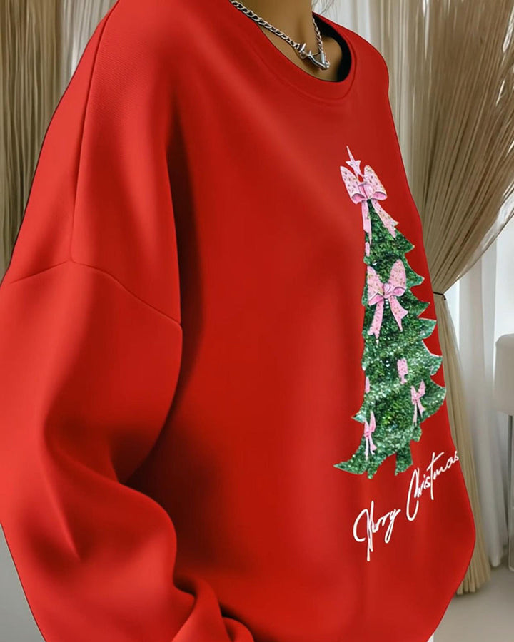 Elise | Festive Christmas Print Sweatshirt