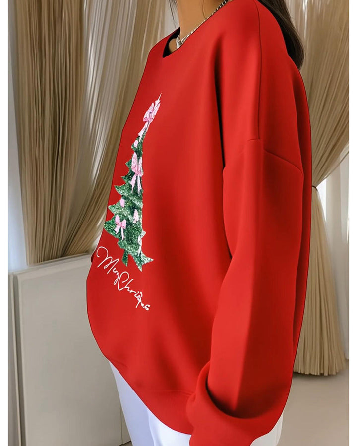 Elise | Festive Christmas Print Sweatshirt