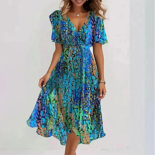 Sofia | V-hals Boho Jurk