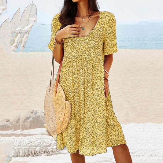 Sienna™ | Bloemenprint Boho Jurk