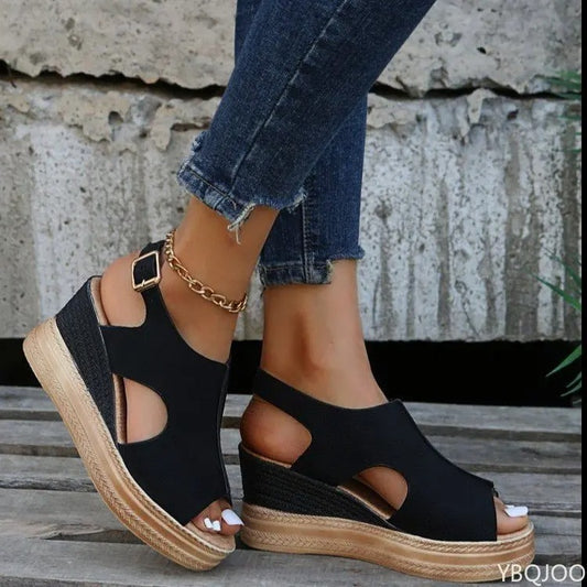 Livia | Orthopedische Sandalen met Sleehak