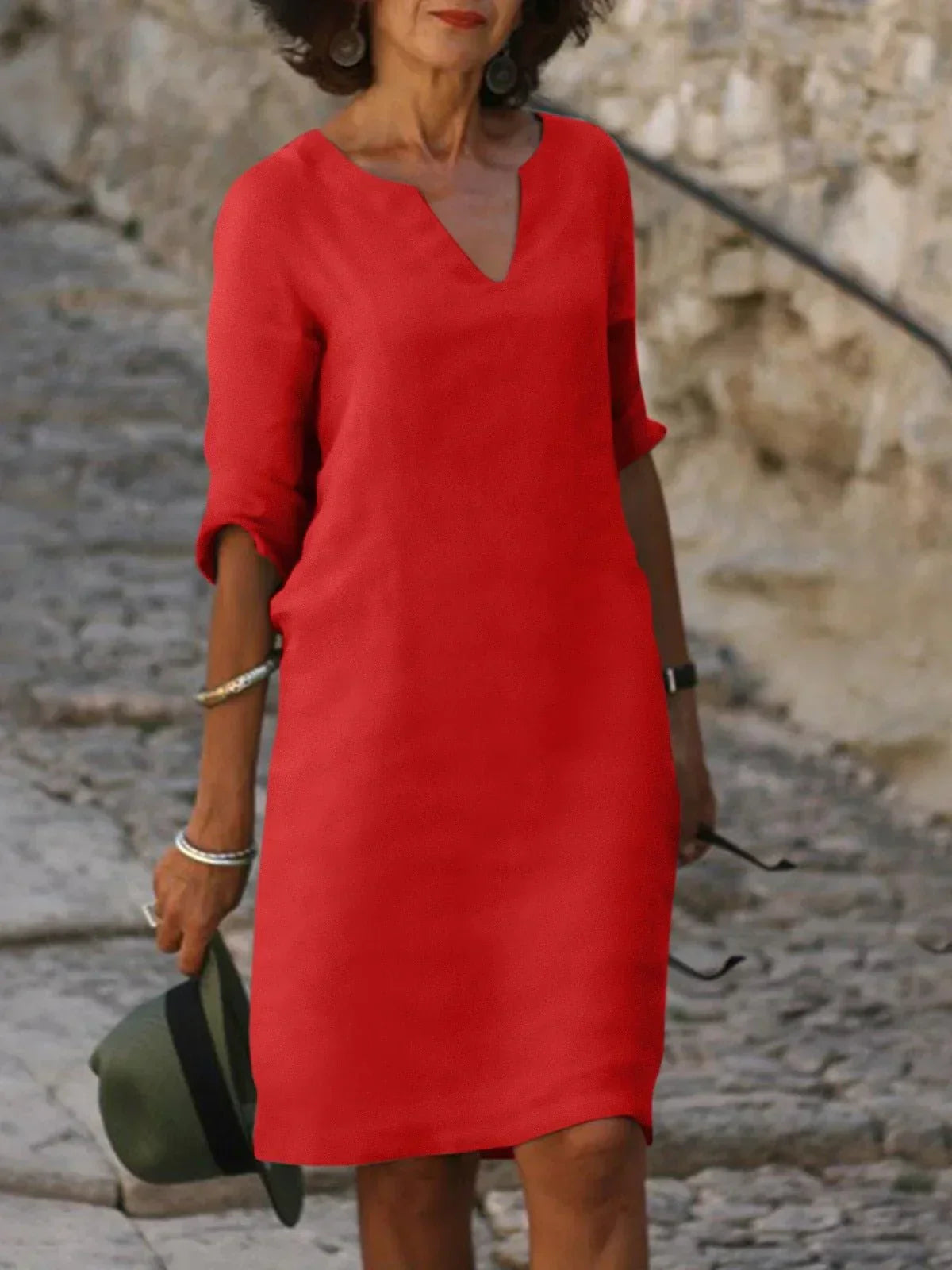 Celeste™ | V-hals Jurk
