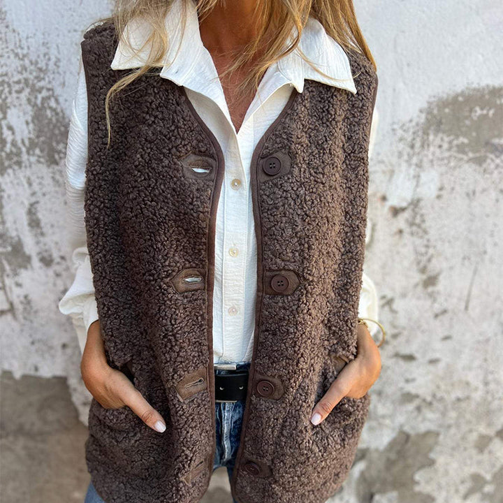 Amelia | Button Down Soft Vest