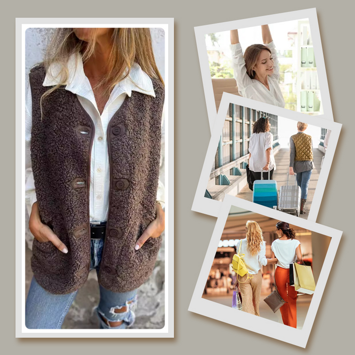 Amelia | Button Down Soft Vest