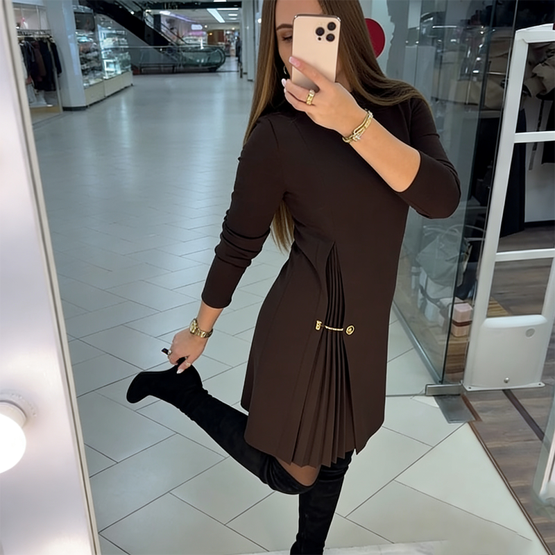Marielle | Pleated Midi Dress